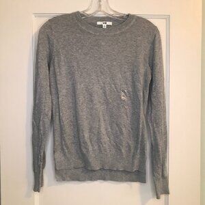 Uniqlo | Gray Cotton Cashmere Sweater